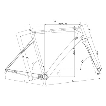 Cuadro Ruta Dedacciai, Vertigine, Naranjo, Talla M. PSVP $1.399.900